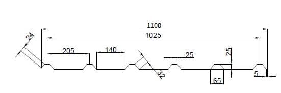 Trapezoidal Roof Sheet Profile